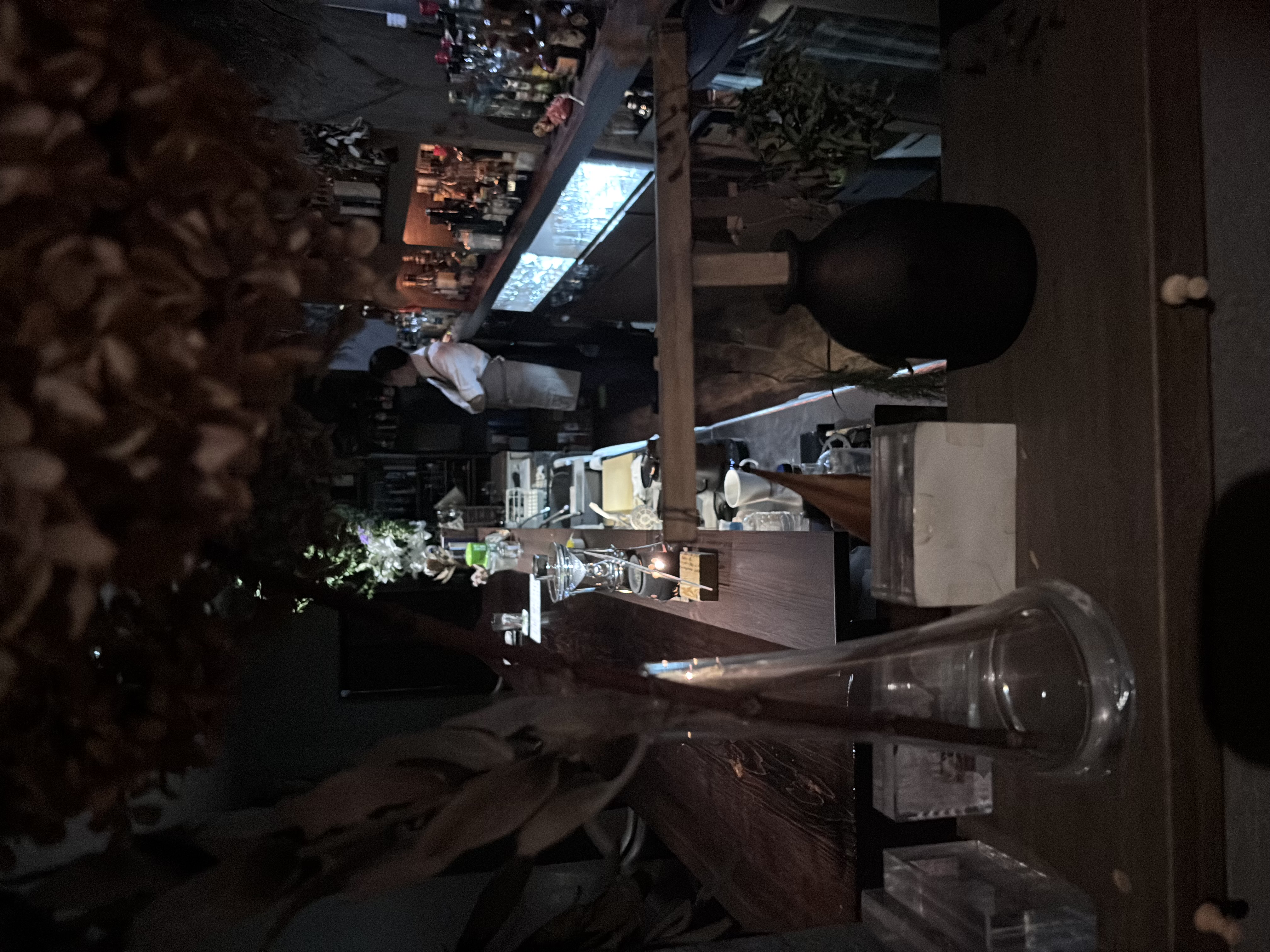 カウンター越しの店主